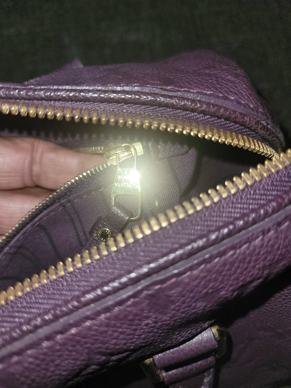 Louis Vuitton luxurious purple